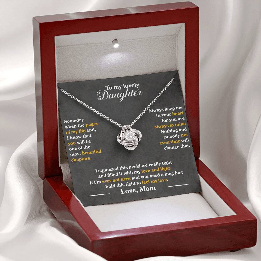 To My Lovely Daughter - Always Keep Me In Your Heart - Love Mom - PRICE INCLUDES FREE SHIPPING