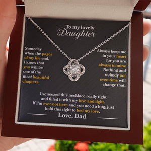 To My Lovely Daughter - Always Keep Me In Your Heart - Love Dad - PRICE INCLUDES FREE SHIPPING