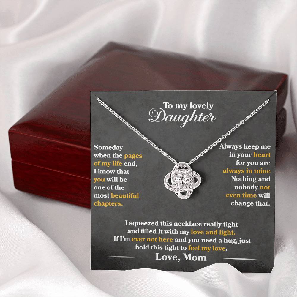 To My Lovely Daughter - Always Keep Me In Your Heart - Love Mom - PRICE INCLUDES FREE SHIPPING
