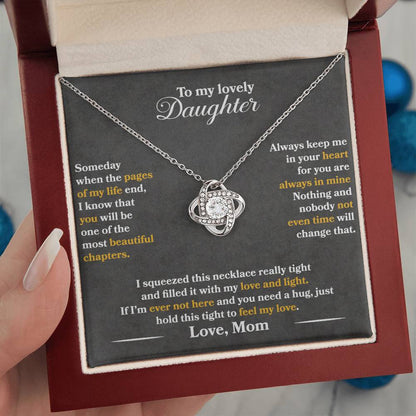 To My Lovely Daughter - Always Keep Me In Your Heart - Love Mom - PRICE INCLUDES FREE SHIPPING