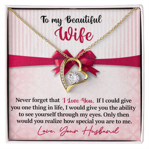 To My Beautiful Wife - I Love You - Love Your Husband - PRICE INCLUDES FREE SHIPPING