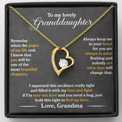 To My Daughter - Always Keep Me In Your Heart - Forever Love Necklace - Message Box