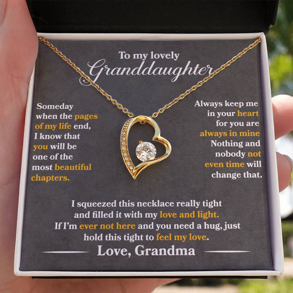 To My Daughter - Always Keep Me In Your Heart - Forever Love Necklace - Message Box