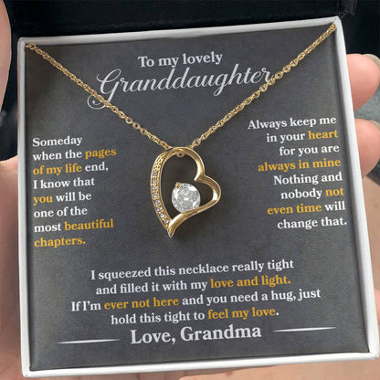 To My Daughter - Always Keep Me In Your Heart - Forever Love Necklace - Message Box