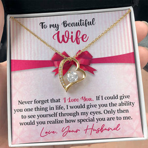 To My Beautiful Wife - I Love You - Love Your Husband - PRICE INCLUDES FREE SHIPPING