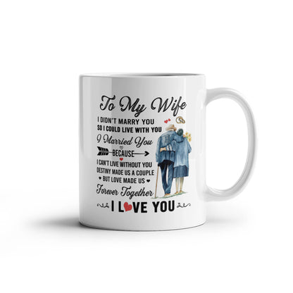 To My Wife - I Can't Live Without You - Mug