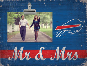 Limited Edition Buffalo Bills Mr & Mrs Clip Frame - PRICE INCLUDES FREE SHIPPING!