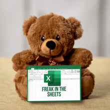 Load image into Gallery viewer, Freak In The Sheets Teddy Bear With Postcard - PRICE INCLUDES FREE SHIPPING!