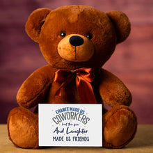 Load image into Gallery viewer, Chance Made Us Friends Teddy Bear With Postcard - PRICE INCLUDES FREE SHIPPING!!
