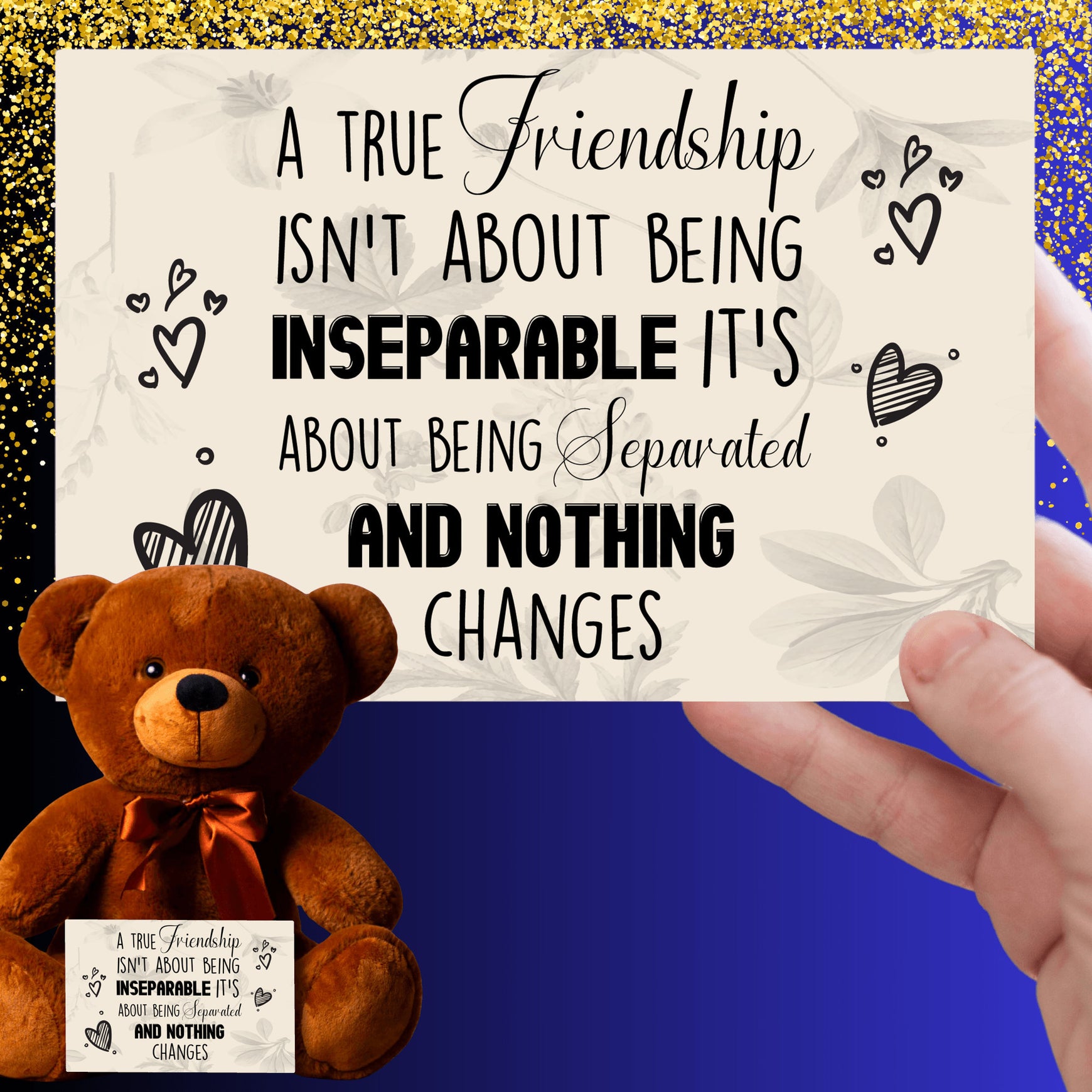 A True Friendship Teddy Bear - PRICE INCLUDES FREE SHIPPING