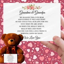 Load image into Gallery viewer, Grandma &amp; Grandpa Hug Teddy Bear - PRICE INCLUDES FREE SHIPPING