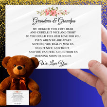 Load image into Gallery viewer, Grandma &amp; Grandpa Hug Teddy Bear - PRICE INCLUDES FREE SHIPPING