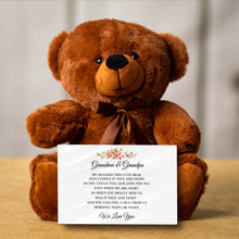 Load image into Gallery viewer, Grandma &amp; Grandpa Hug Teddy Bear - PRICE INCLUDES FREE SHIPPING