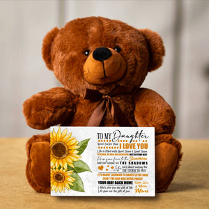 Daughter Never Forget Teddy Bear -PRICE INCLUDES FREE SHIPPING