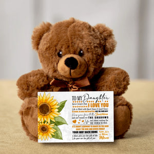 Daughter Never Forget Teddy Bear -PRICE INCLUDES FREE SHIPPING