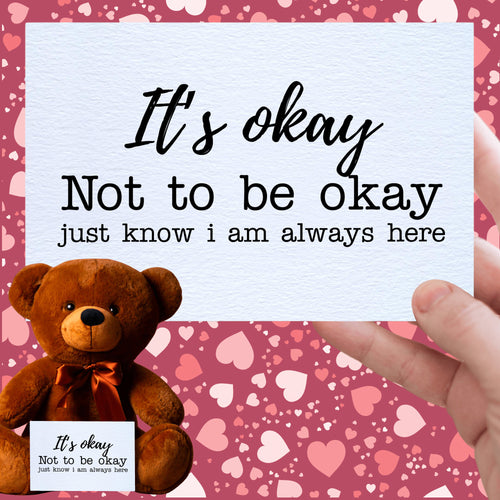 It's Okay to Not Be Okay Teddy Bear