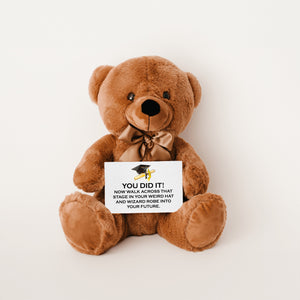 Weird Hat Graduation Teddy Bear with Message Card -PRICE INCLUDES FREE SHIPPING