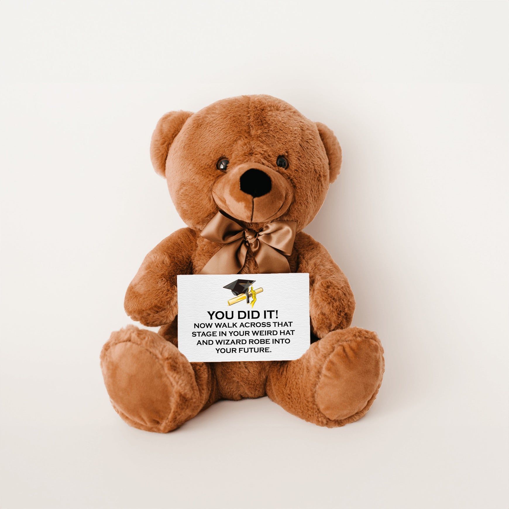 Weird Hat Graduation Teddy Bear with Message Card -PRICE INCLUDES FREE SHIPPING