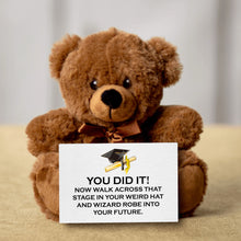 Load image into Gallery viewer, Weird Hat Graduation Teddy Bear with Message Card -PRICE INCLUDES FREE SHIPPING