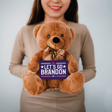 Load image into Gallery viewer, Let&#39;s Go Brandon Teddy Bear with Message Card, PRICE INCLUDES FREE SHIPPING, Stuffed Animal, Political