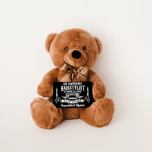 Load image into Gallery viewer, An Awesome Hairstylist Teddy Bear with Message Card, PRICE INCLUDES FREE SHIPPING