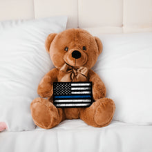 Load image into Gallery viewer, Blue Lives Matter Teddy Bear with Message Card, PRICE INCLUDES FREE SHIPPING