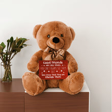 Load image into Gallery viewer, Good Friends Are Like Stars Teddy Bear with Message Card, PRICE INCLUDES FREE SHIPPING