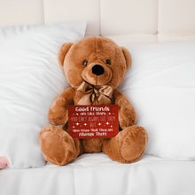 Load image into Gallery viewer, Good Friends Are Like Stars Teddy Bear with Message Card, PRICE INCLUDES FREE SHIPPING