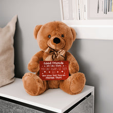 Load image into Gallery viewer, Good Friends Are Like Stars Teddy Bear with Message Card, PRICE INCLUDES FREE SHIPPING