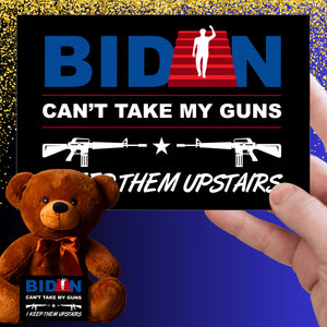 Guns Upstairs Teddy Bear with Message Card, PRICE INCLUDES FREE SHIPPING
