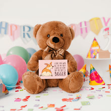 Load image into Gallery viewer, I Love You With All My Butt Teddy Bear with Message Card, PRICE INCLUDES FREE SHIPPING