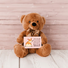 Load image into Gallery viewer, I Love You With All My Butt Teddy Bear with Message Card, PRICE INCLUDES FREE SHIPPING