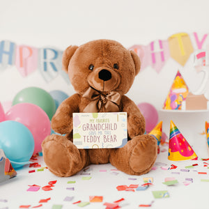 My Favorite Grandchild Teddy Bear with Message Card, PRICE INCLUDES FREE SHIPPING