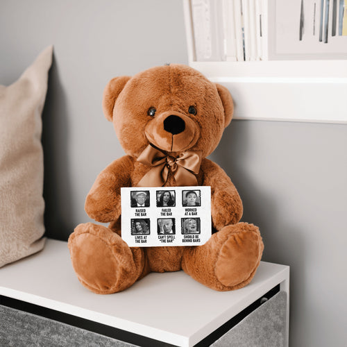 Raised the Bar Teddy Bear with Message Card, PRICE INCLUDES FREE SHIPPING
