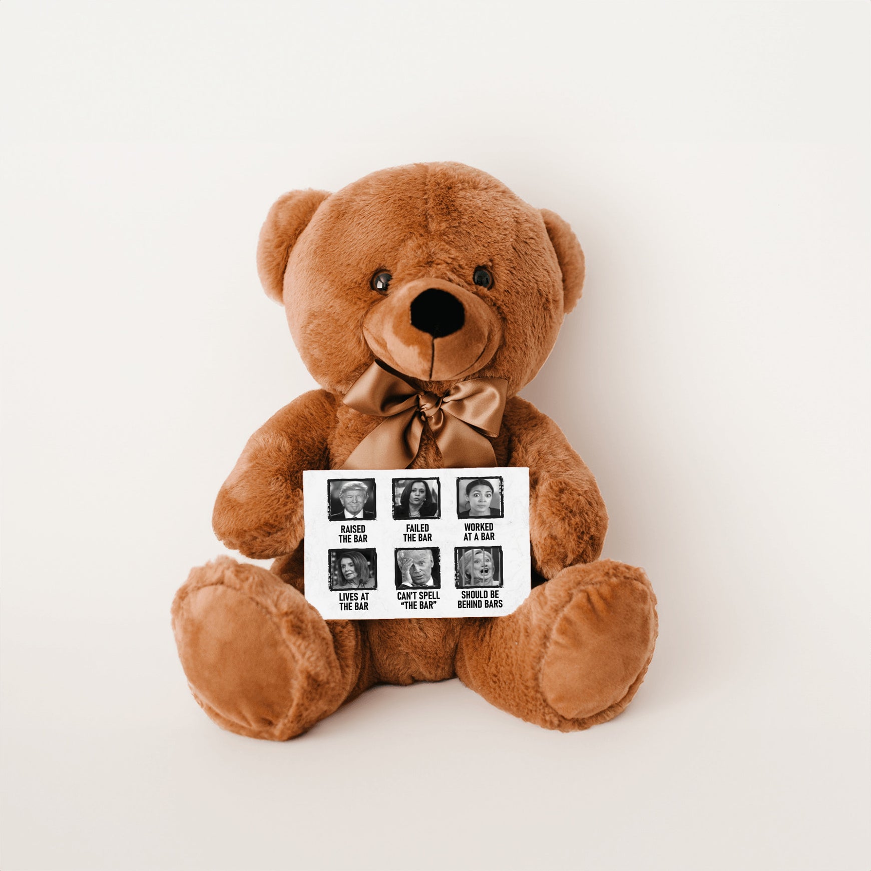 Raised the Bar Teddy Bear with Message Card, PRICE INCLUDES FREE SHIPPING