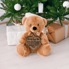 Load image into Gallery viewer, Teddy Bear - Precious Daughter Heart Brown Wooden Sign - PRICE INCLUDES FREE SHIPPING