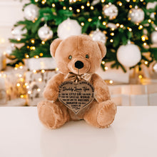 Load image into Gallery viewer, Teddy Bear - Precious Daughter Heart Brown Wooden Sign - PRICE INCLUDES FREE SHIPPING