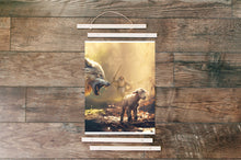 Load image into Gallery viewer, Jesus Running To Protect A Lost Lamb - Hanging Canvas - PRICE INCLUDES FREE SHIPPING