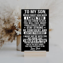 Load image into Gallery viewer, To My Son - Stay Strong - Love Dad - PRICE INCLUDES FREE SHIPPING