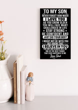 Load image into Gallery viewer, To My Son - Stay Strong - Love Dad - PRICE INCLUDES FREE SHIPPING