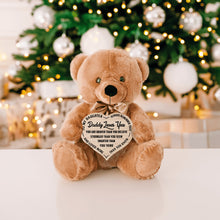 Load image into Gallery viewer, Teddy Bear - Daddy Loves You - Heart Sign - PRICE INCLUDES FREE SHIPPING