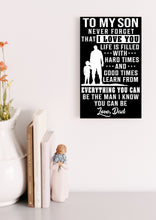 Load image into Gallery viewer, To My Son - Life Is Filled With Hard Times - PRICE INCLUDES FREE SHIPPING