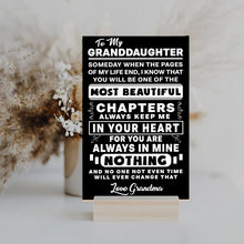 Load image into Gallery viewer, To My Granddaughter - Always Keep Me In Your Heart - Love Grandma - PRICE INCLUDES FREE SHIPPING