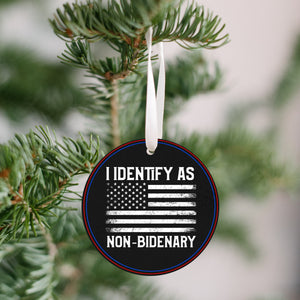 I Identify As Non Bidenary Ornament