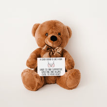 Load image into Gallery viewer, A Good Friend Is Like a Bra Teddy Bear with Message Card