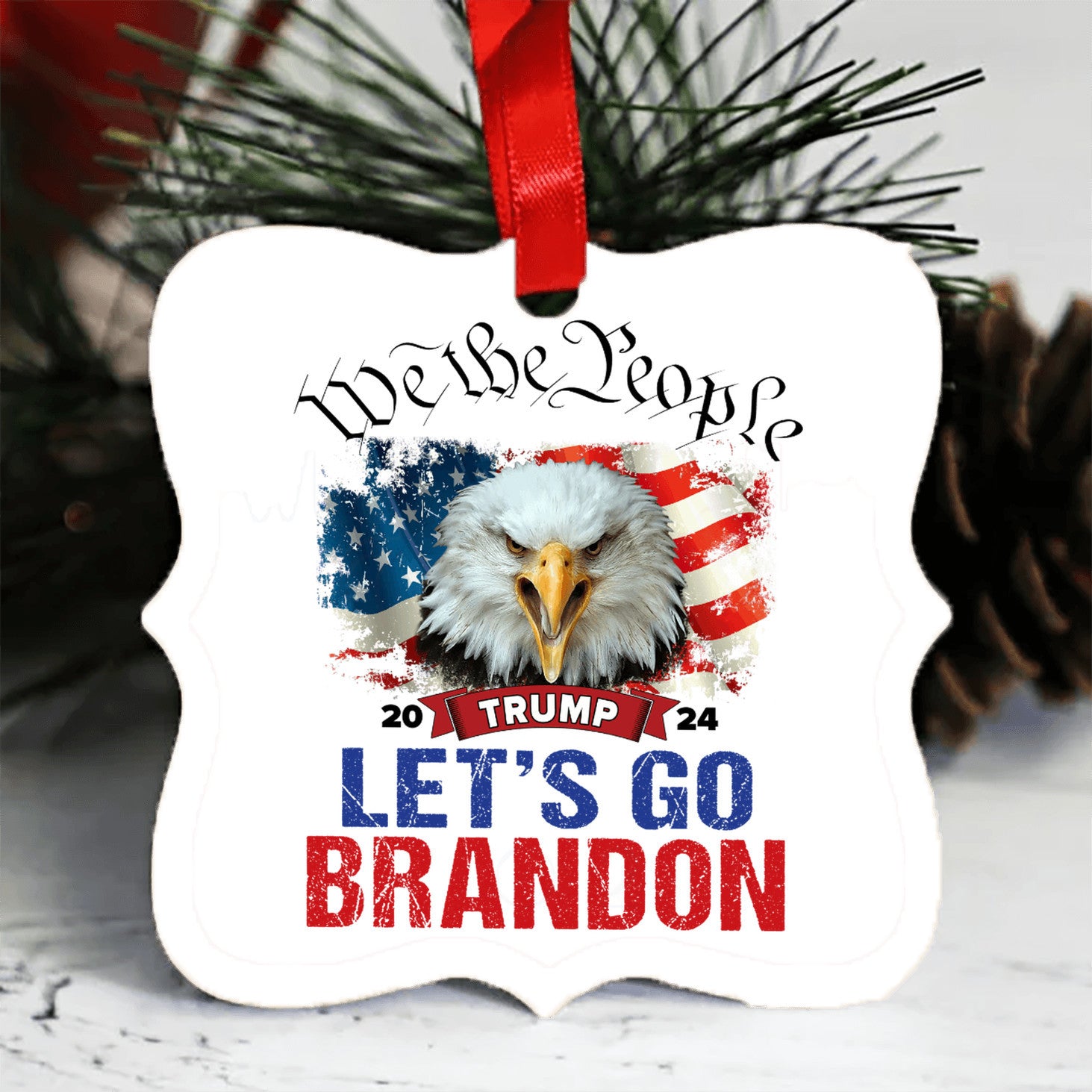 Lets Go Brandon - Ornament