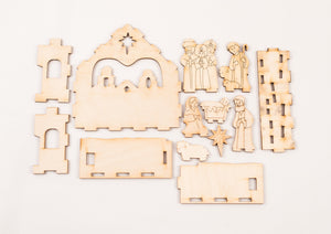 Wooden Nativity Set/Puzzle