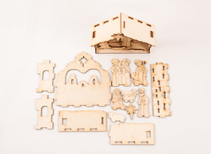 Wooden Nativity Set/Puzzle