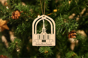 Jordan River Temple Christmas Ornament