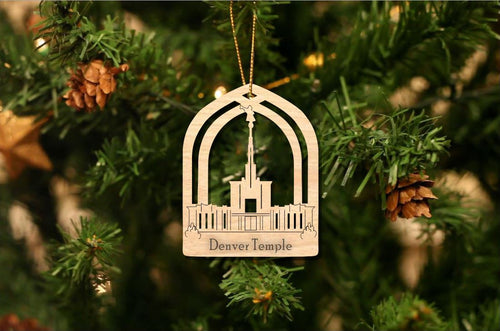 Denver Temple Christmas Ornament